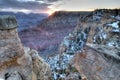 Sunrise grand canyon south rim