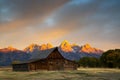 Sunrise at the Grand Tetons Royalty Free Stock Photo