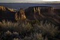 Sunrise at the Grand View Overlook in Colorado National Monument Royalty Free Stock Photo