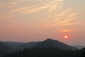 Sunrise at Great Smoky Mountains Royalty Free Stock Photo