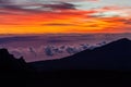 Sunrise at Haleakala National Park Summit Royalty Free Stock Photo