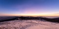 sunrise on the higest mountain panorama Royalty Free Stock Photo