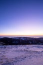 sunrise on the higest mountain Royalty Free Stock Photo