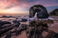 Sunrise at Horse Head Rock, Bermagui, New South Wales, Australia Royalty Free Stock Photo
