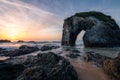 Sunrise at Horse Head Rock, Bermagui, New South Wales, Australia Royalty Free Stock Photo