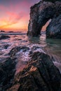 Sunrise at Horse Head Rock, Bermagui, New South Wales, Australia Royalty Free Stock Photo