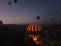 Sunrise hot air balloon Kappadokya Royalty Free Stock Photo