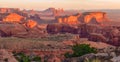 Sunrise at Hunts Mesa viewpoint Royalty Free Stock Photo