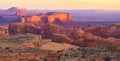 Sunrise at Hunts Mesa viewpoint Royalty Free Stock Photo