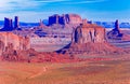 Sunrise at Hunts Mesa viewpoint Royalty Free Stock Photo