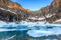 Sunrise at Iceberg lake in Glacier National Park, Montana