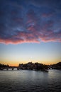 Sunrise, Ile de la Cite and Pont Neuf, Paris, France. Royalty Free Stock Photo