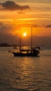 Sunrise illuminates Gili Ketapang Island, Indonesia, with golden warmth