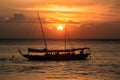 Sunrise illuminates Gili Ketapang Island, Indonesia, with golden warmth