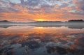 Sunrise, Jackson Hole Lake Royalty Free Stock Photo