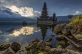 Sunrise at Jati Temple Batur Kintamani Bali Royalty Free Stock Photo