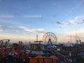 Sunrise in June at Coney Island in Brooklyn, New York, NY.