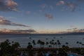 Sunrise at the Kaanapali Beach, Maui Royalty Free Stock Photo