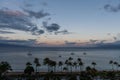 Sunrise at the Kaanapali Beach, Maui Royalty Free Stock Photo