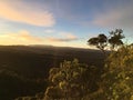 Sunrise at Kalalau Valley Lookout in Waimea Canyon on Kauai Island, Hawaii.