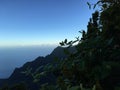 Sunrise at Kalalau Valley Lookout in Waimea Canyon on Kauai Island, Hawaii.