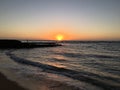 Sunrise in Kapaa in Winter on Kauai Island, Hawaii. Royalty Free Stock Photo