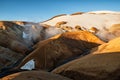 Sunrise in Kerlingarfjoll geothermal area, Iceland