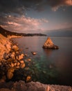 Sunrise at La Vela DI Portonovo Royalty Free Stock Photo