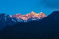 Sunrise at Lachung in Sikkim,India