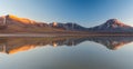 Sunrise at Laguna LejÃÂ­a, Atacama Desert with Volcano Laskar Royalty Free Stock Photo