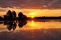 Sunrise on a lake