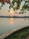 Sunrise, lake, beautifull, picture, view
