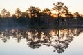 Sunrise at a lake Royalty Free Stock Photo