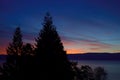 sunrise at Lake Ohrid Royalty Free Stock Photo