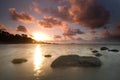 Sunrise at lalang beach belitung indonesia