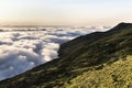 Sunrise landscape with clouds at the northeast coast of Pico Island, Ilha do Pico