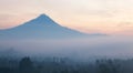 Sunrise Landscape Mountain Merapi Indonesia