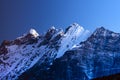 Sunrise of Langtang Lirung , Langtang valley , Nepal Royalty Free Stock Photo