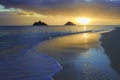 Sunrise at lanikai beach