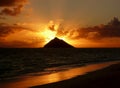 Sunrise Lanikai Beach Royalty Free Stock Photo