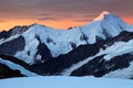 Sunrise light in Berner Oberland Royalty Free Stock Photo