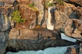 Nairn Falls Provincial Park, Coast Mountains, Waterfall and Canyon at Sunrise, Pemberton, British Columbia, Canada
