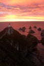 Sunrise with Lighthouse Royalty Free Stock Photo