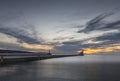 Canal Park Sunrise in Duluth Royalty Free Stock Photo