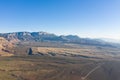 Aerial of Scenery in Red Rock Canyon, NV Royalty Free Stock Photo