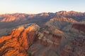 Aerial View of Mountainous Red Rock Canyon, NV Royalty Free Stock Photo