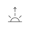 Sunrise line icon