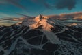 Sunrise on Lone Peak, Montana