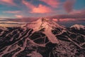 Sunrise on Lone Peak, Montana