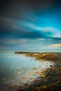 Before sunrise long exposure seascape